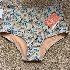Kortni jeane high waist swim bottoms large